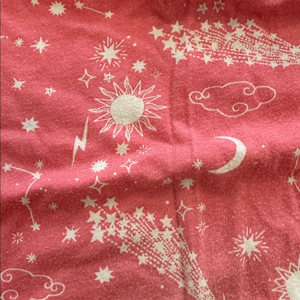 Mini Boden Pink Star Patterned Pajama Pants - Picture 3 of 4